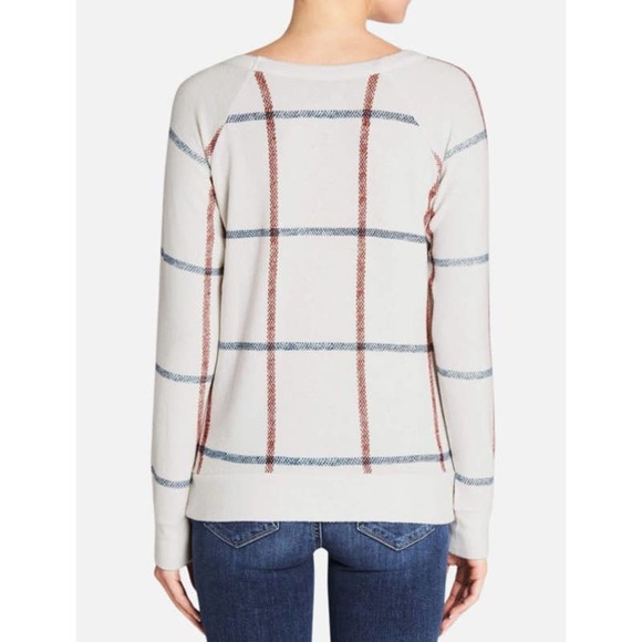 Chaser NEW Womens Size Medium Cafe Au Lait Pullover Lightweight Sweater in Gray - Picture 4 of 10